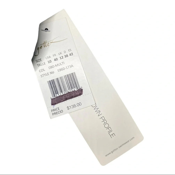 Profile by Gottex Multicolor Aztec One-Piece Swimsuit  Sz: 10 - Picture 3 of 10